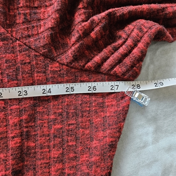 Torrid mini brushed soft red tiered skater dress Size 5X - Picture 9 of 16